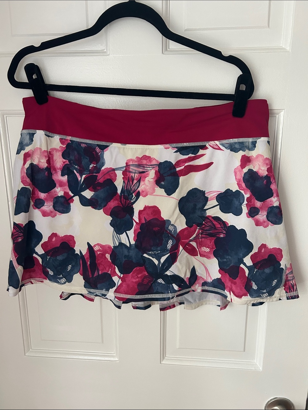 Lululemon Floral Pink & Navy Women's Athletic Skirt